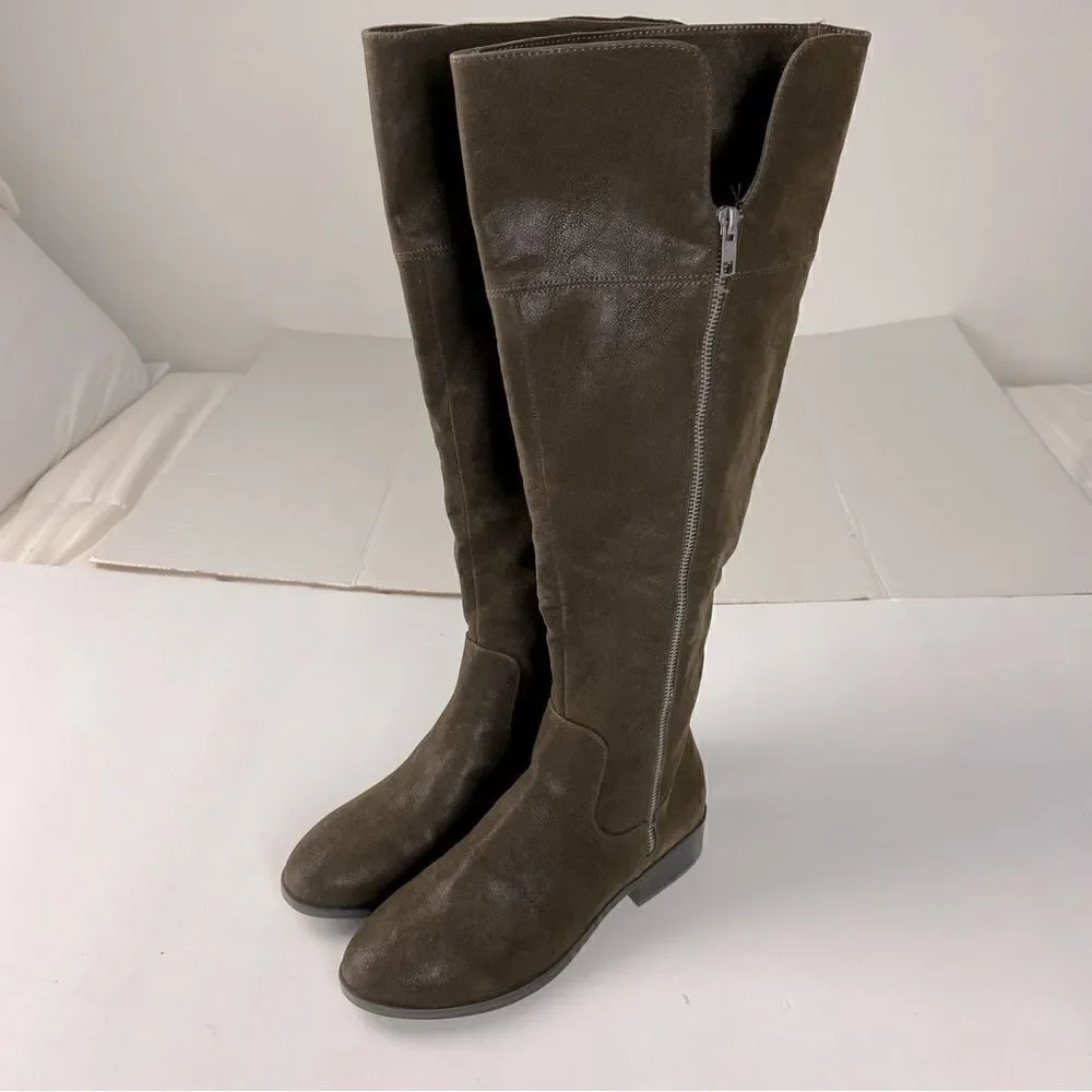 Mia Knee Boots‎ Carsyn Espresso Brown Minimalist Equestrian Boho Riding Boot 7.5